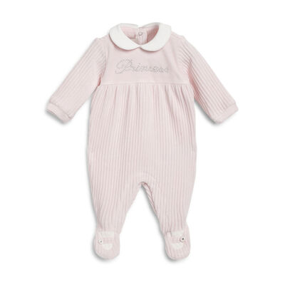 Girls Solid Leg Opening Babysuit